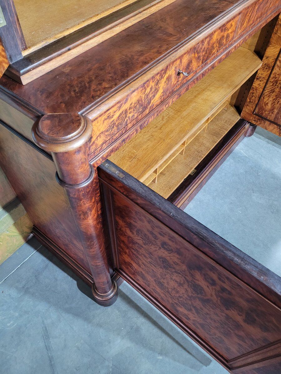 Large mahogany library from the Restoration period.