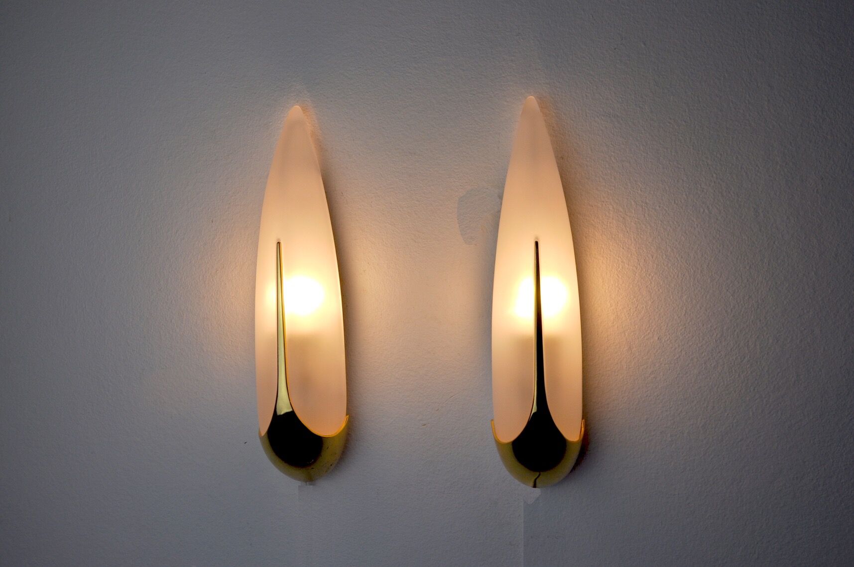 Pair of "ear of corn" wall lights idearte Spain 1980