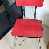 Vintage red Formica chair