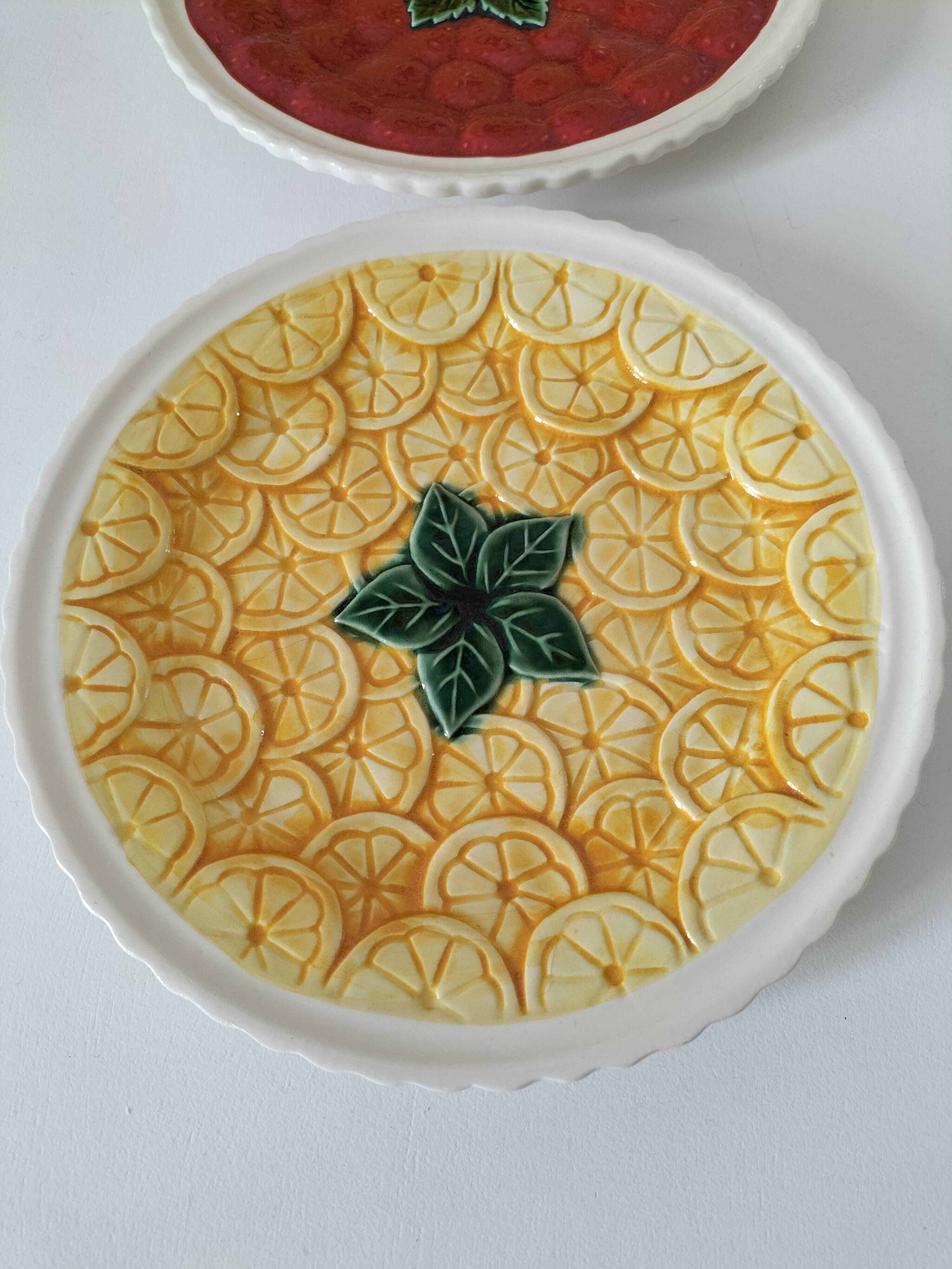 Trio of fruit slushie plates