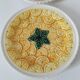 Trio assiettes barbotine fruits
