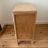 Vintage raw wood chest of drawers