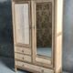 Raw wood hotel cabinet