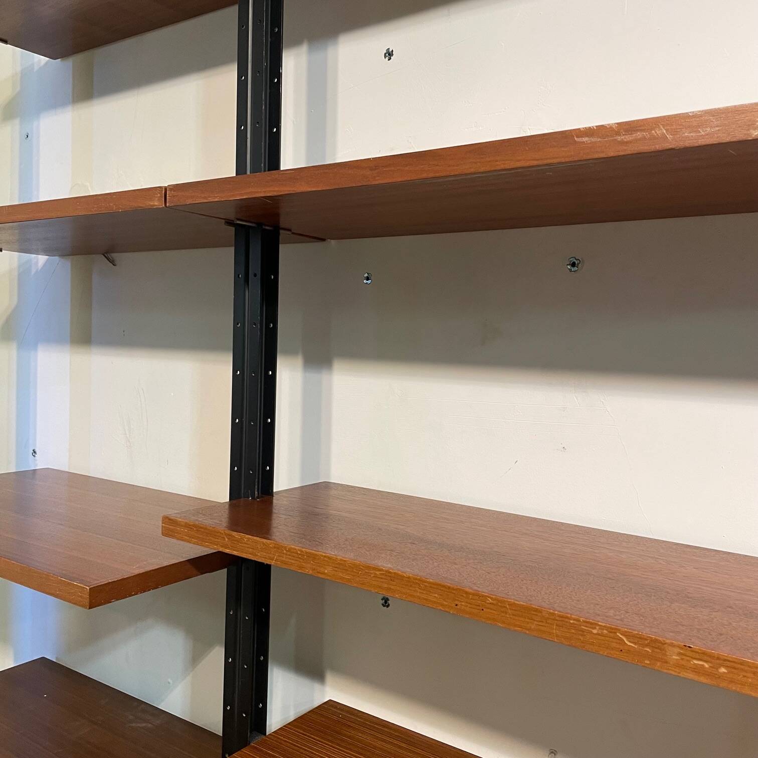 Wall Library or Floor/Ceiling in Light Walnut
