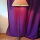 Vintage floor lamp - 40s , wrought iron with scroll feet
