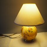 Old lamp foot ball to pose / table / bedside / side glass – floral print