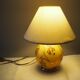 Pied de lampe boule à poser de table de chevet d’appoint en verre – impression florale e