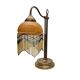 Vintage Beaded Lamp On Brass Base, 1960/70s