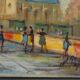Michel PABOIS : Paris, Vue sur Notre Dame, huile sur toile originale signée