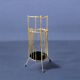 Vintage gold metal umbrella stand