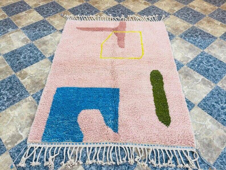 Handmade Beni Mrirt rug