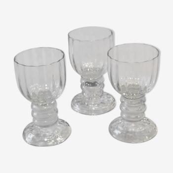 Trois verres d'inspiration baroque