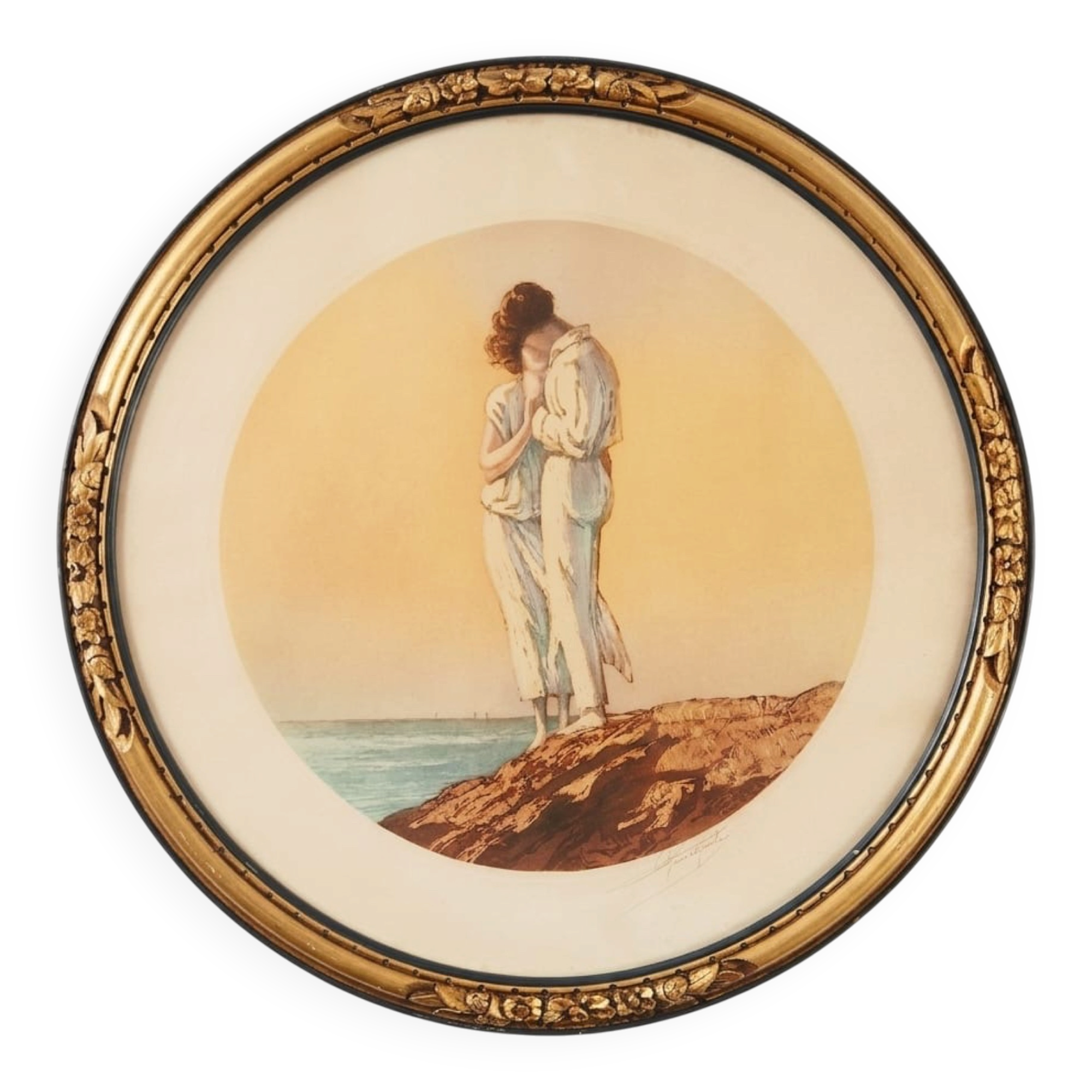 Georges Pierre Guinegault large Art Deco print, signed and numbered.