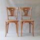 Two chairs Thonet n ° 197/114 of 1910 seat wood bistro