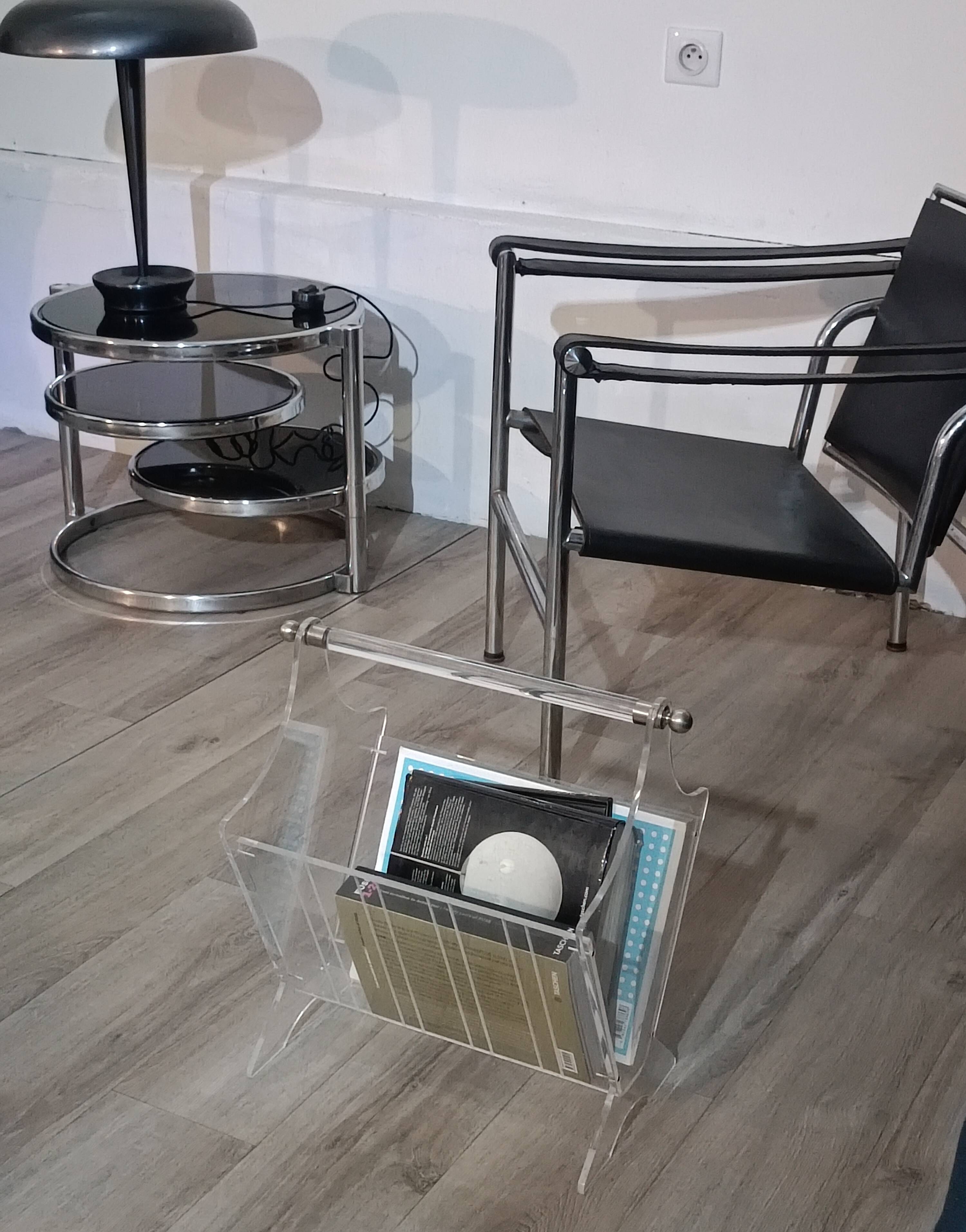 Leitmotiv 1970s rotating tray side table