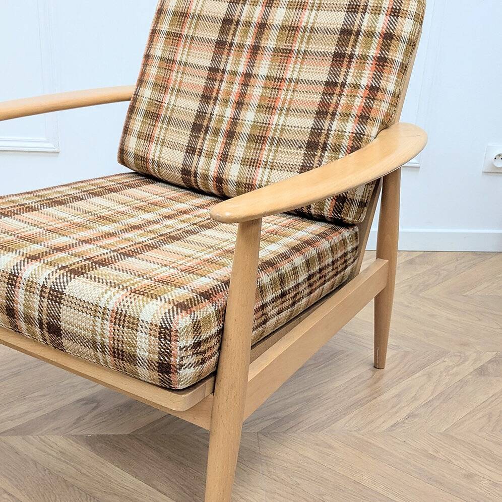 Fauteuil vintage scandinave années 70