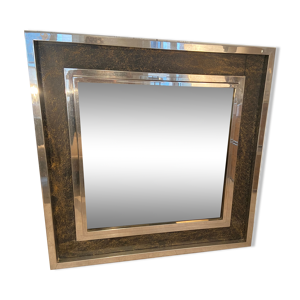 Miroir XXL Belgo Chrom 1970s 130x130cm