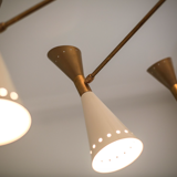 Mid-century italian asymmetrical ceiling lamp