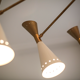 Mid-century italian asymmetrical ceiling lamp