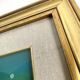 Huile 1990 sous verre cadre bois