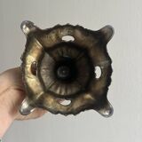 Baroque style metal candle holder