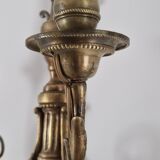 Louis XVI style bronze wall lamp