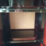 TV cabinet, hi-fi in decorated lacquered wood