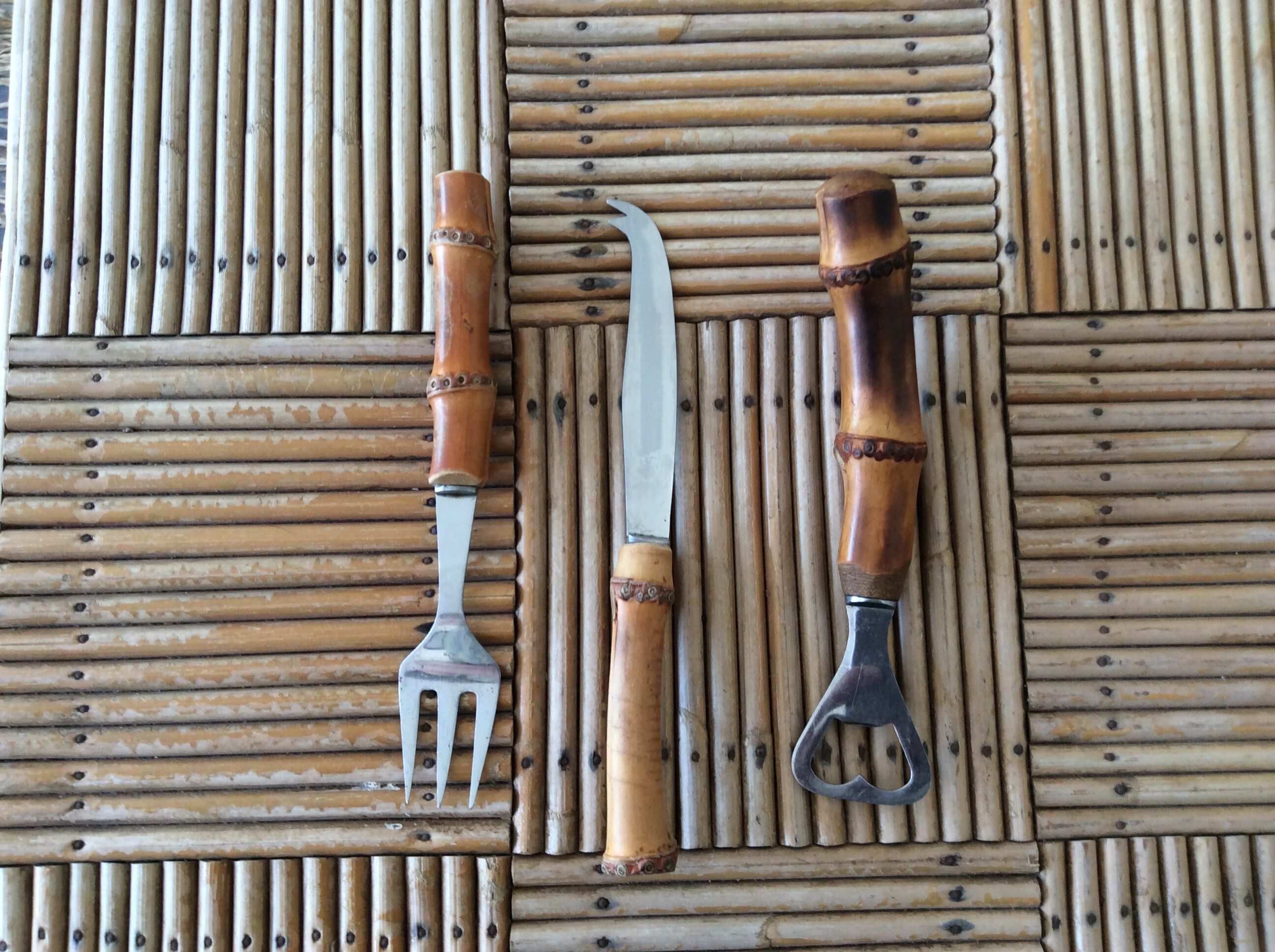 Bamboo cutlery set