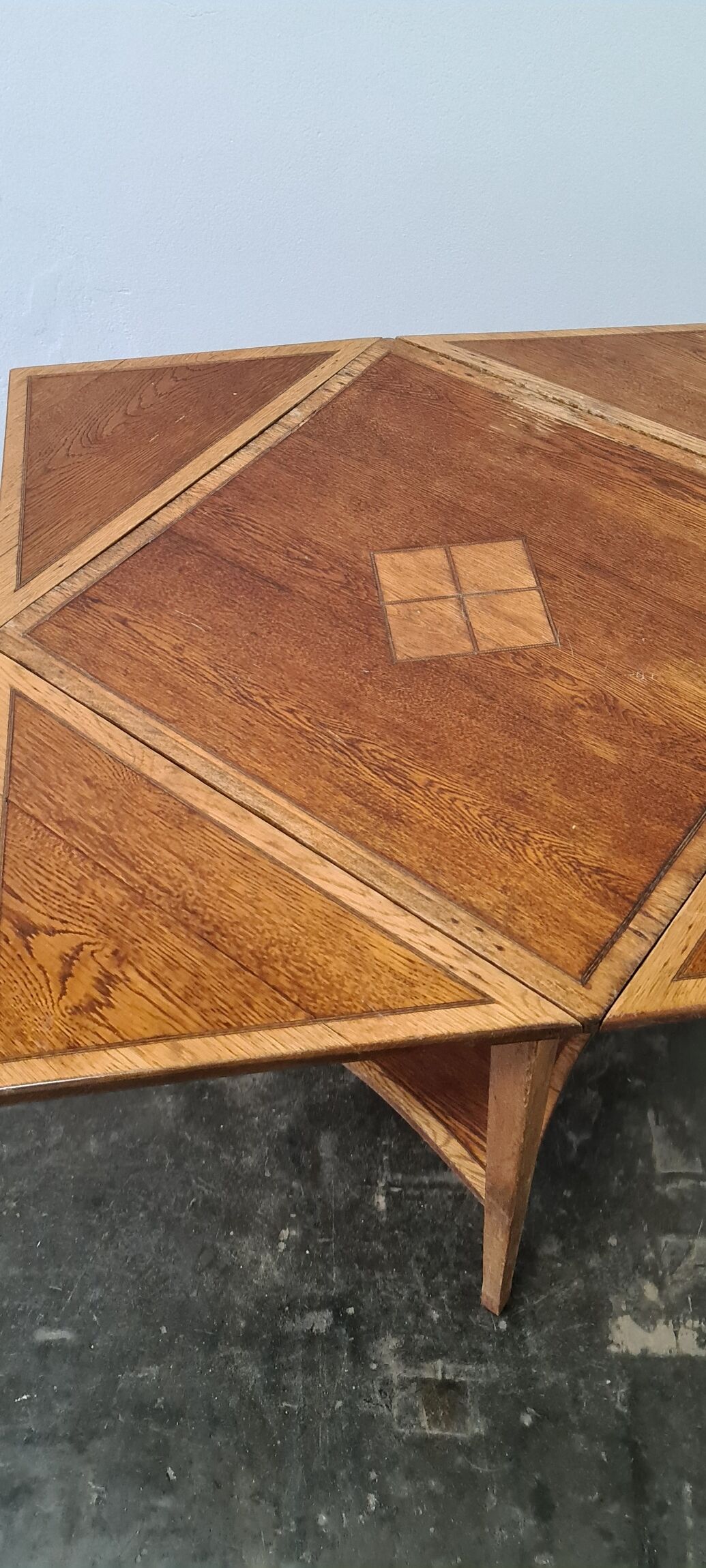 Vintage oak folding table