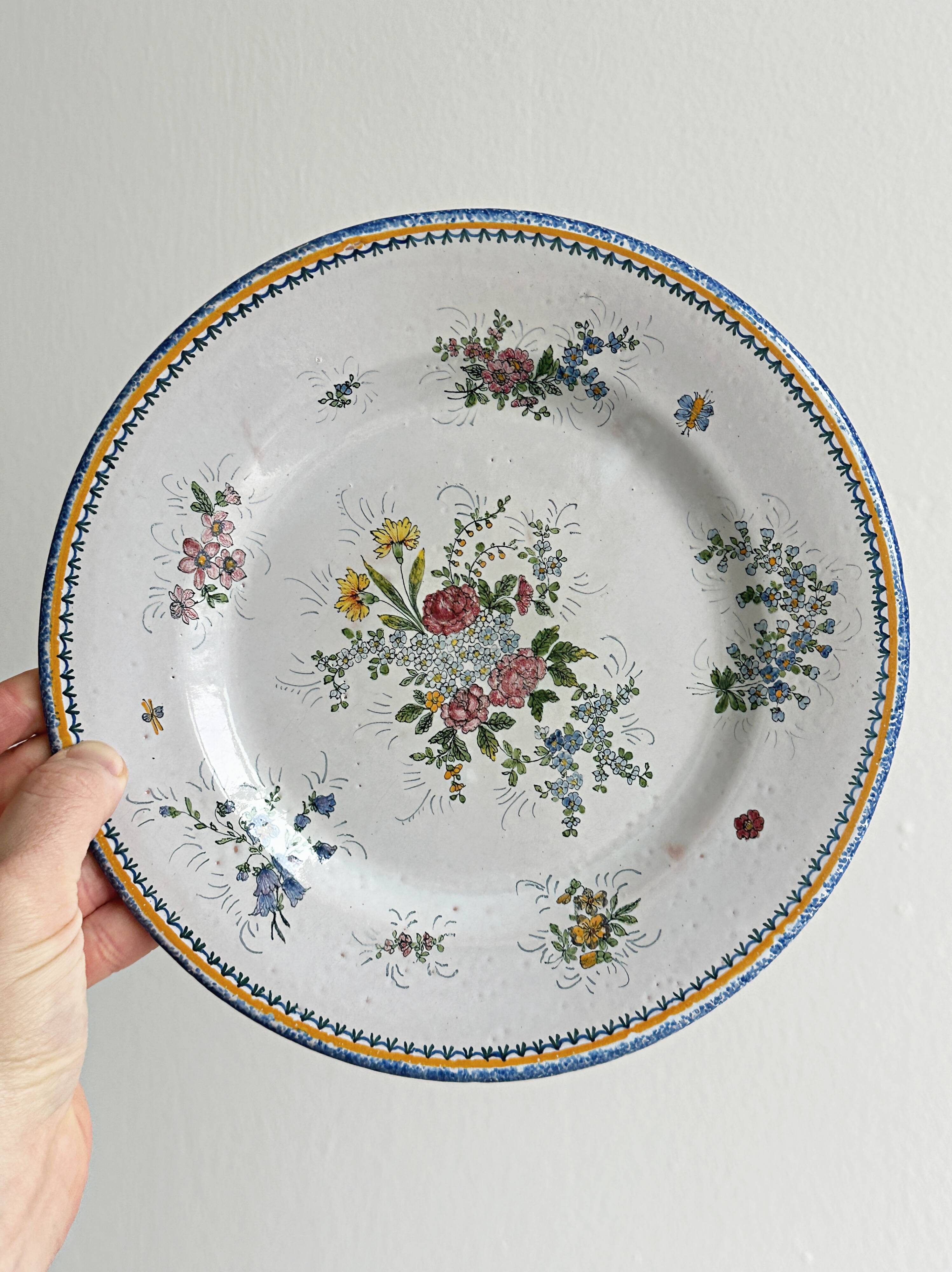 Old ceramic plate