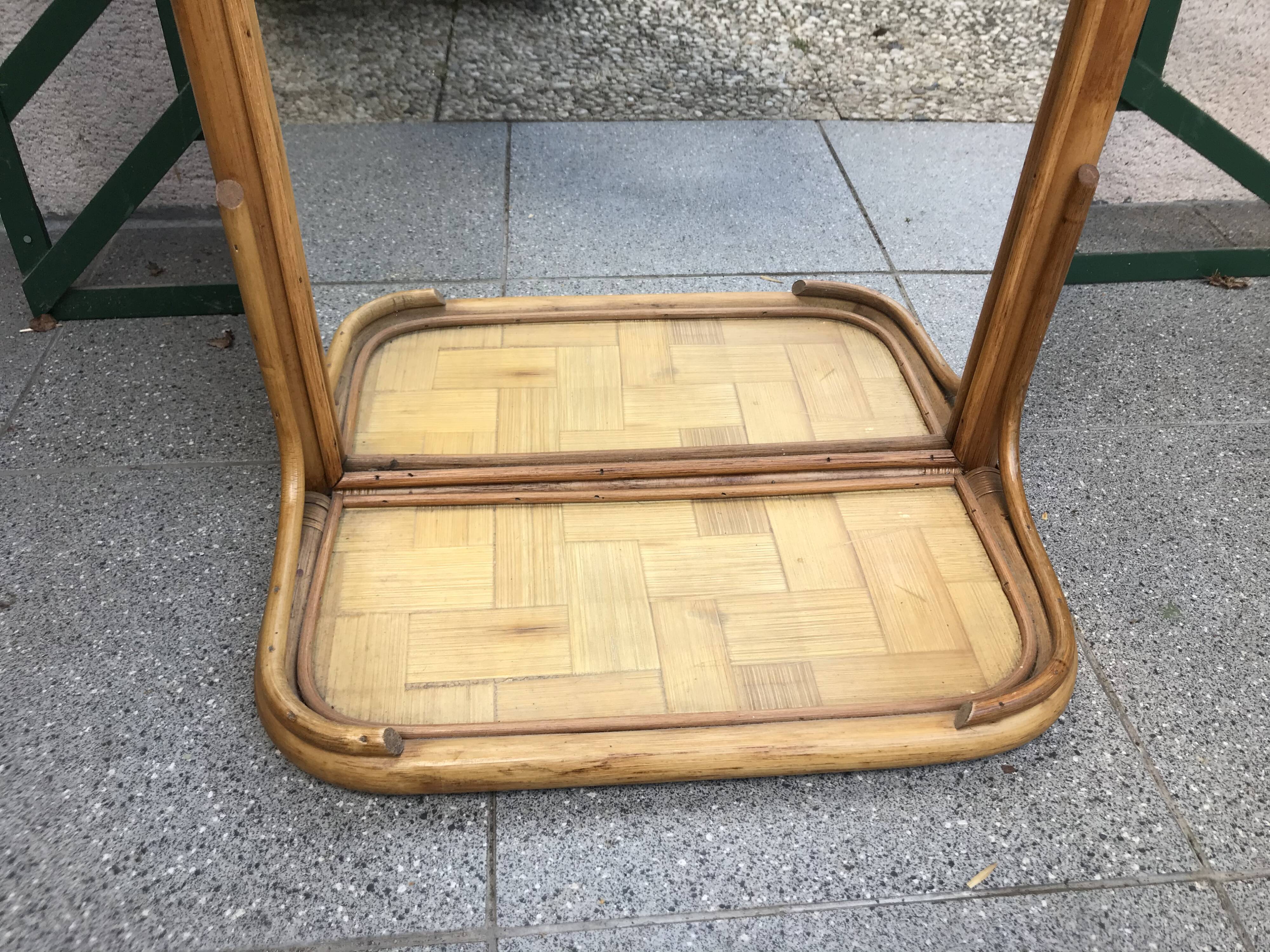 Rattan mirror 40x65cm