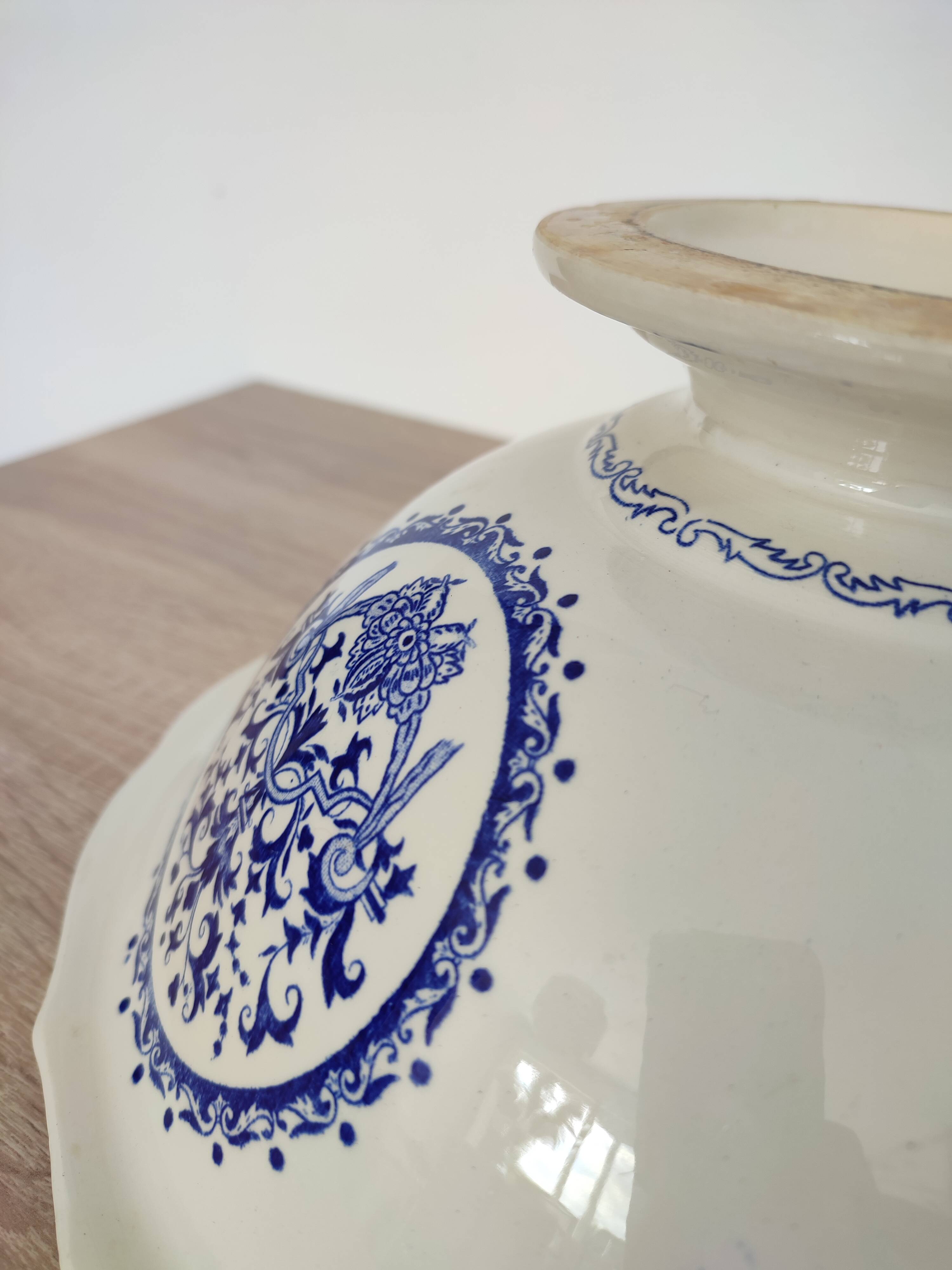 Old Faience Salad Bowl from Gien