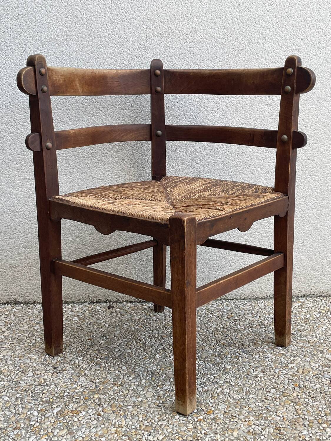 Vintage corner armchair