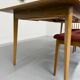 Table de repas à rallonges en hêtre massif design scandinave années 70