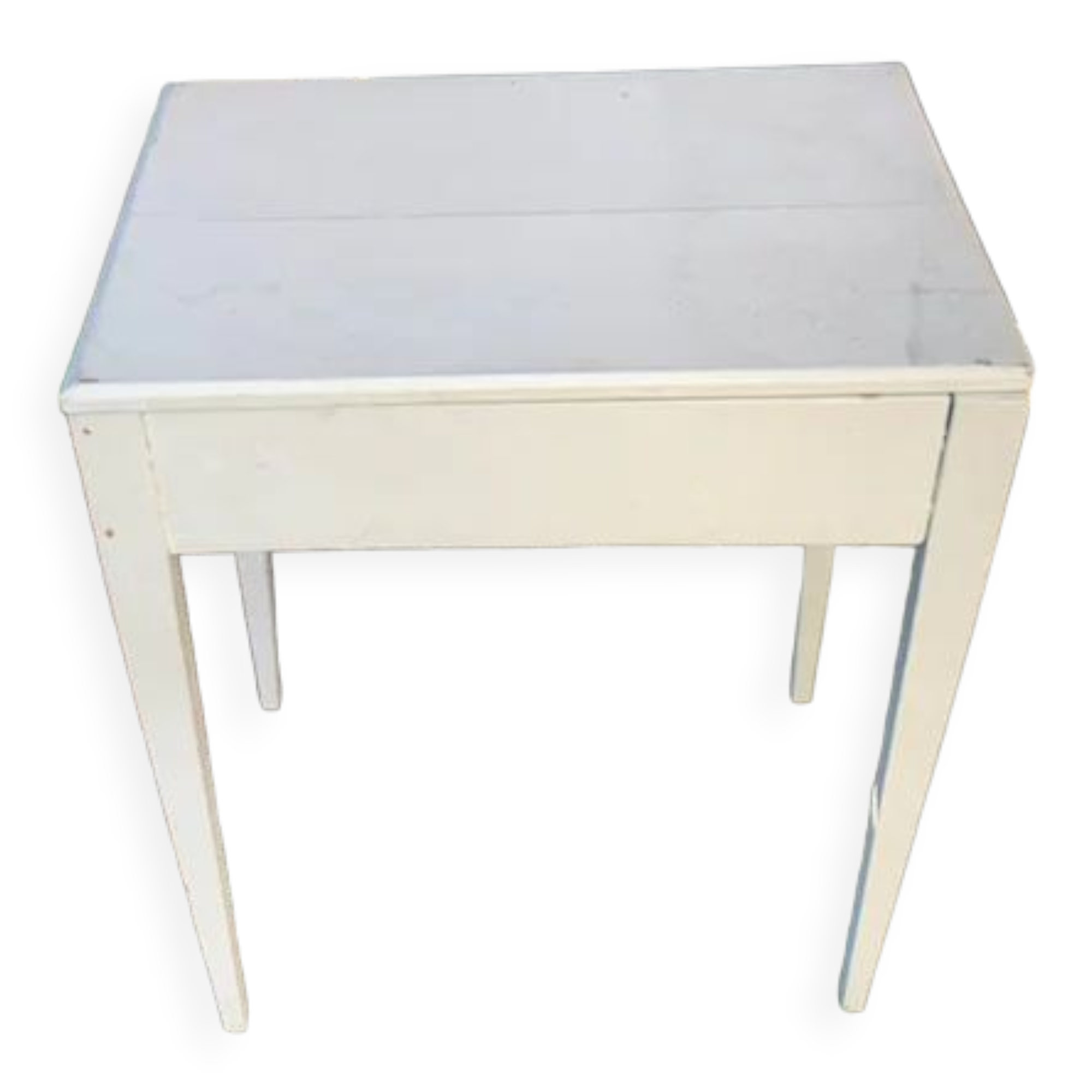 Bureau pupitre table d'appoint en bois peint vintage