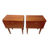 Pair of vintage Scandinavian bedside tables