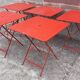 Folding bistro or garden table, made of metal. (Individually or in sets)