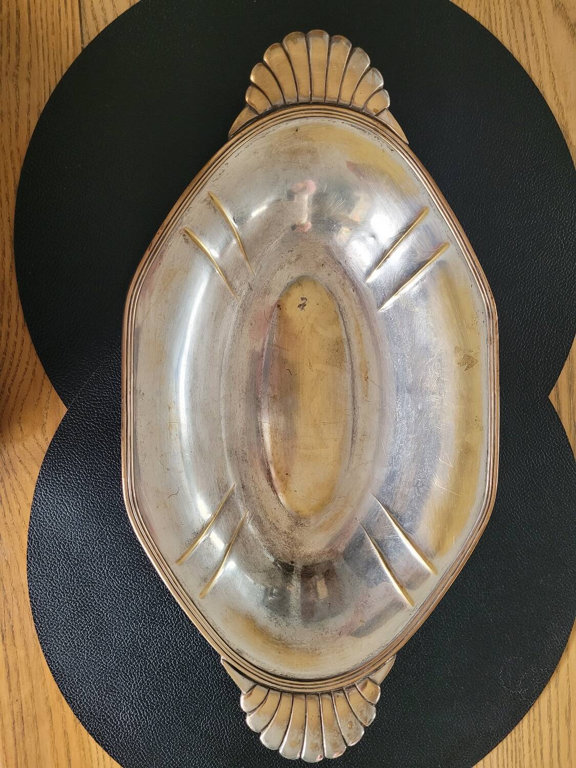 Old silver plated dish