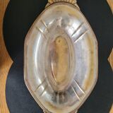 Plat ancien en métal argenté