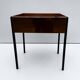 Hans Agne Jakobsson Table à fleurs carrée en cuivre/pot de fleurs, AB Markaryd Suède années 1950