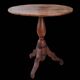 Old solid wood side table