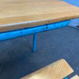 School desk school desk vintage bench