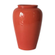 Orange ceramic vase