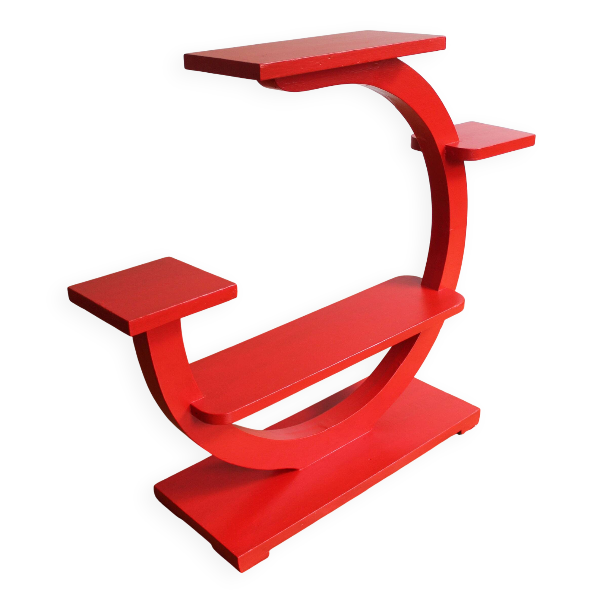 Red Modernist Flower Stand