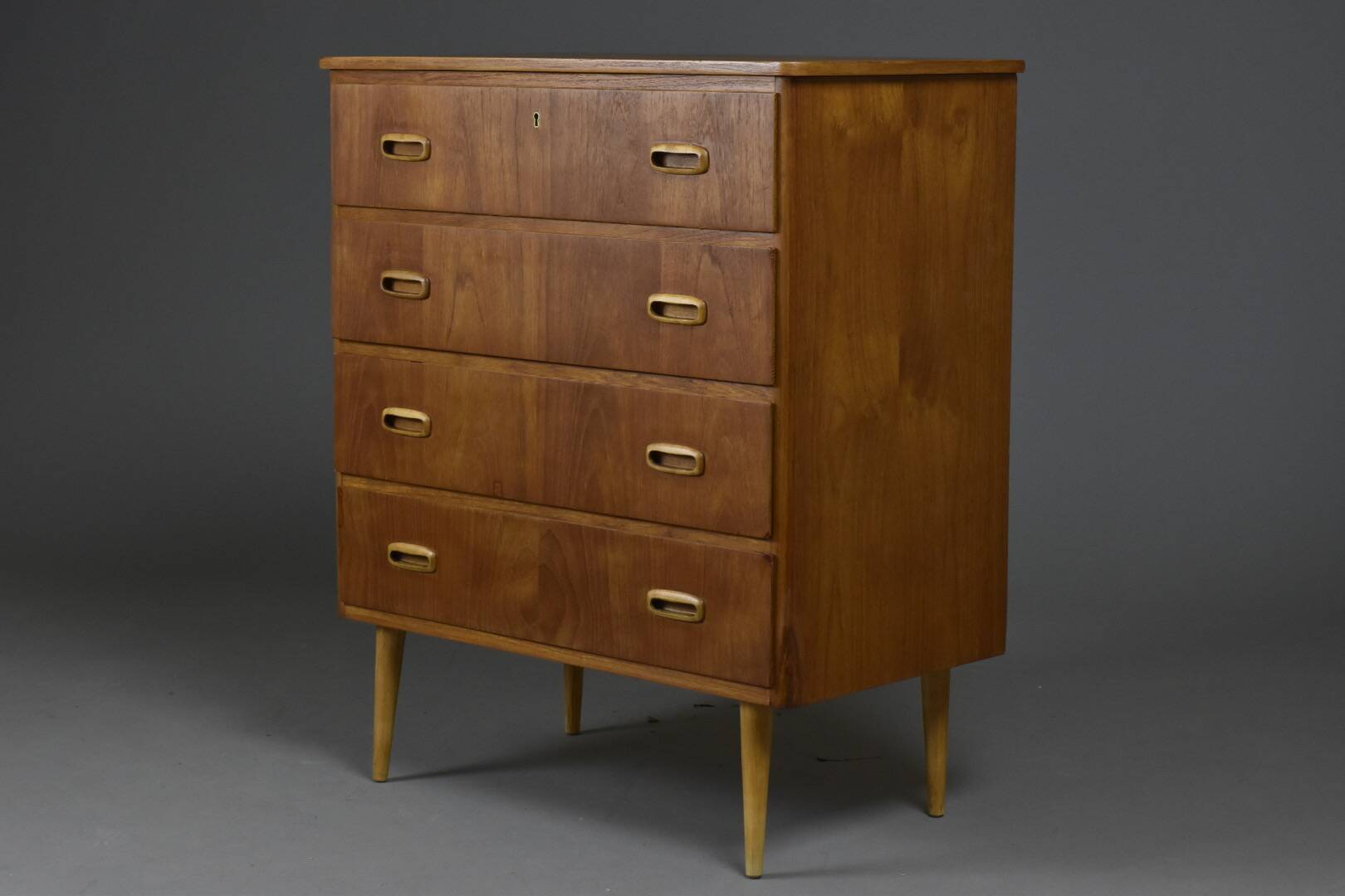 Scandinavian Teak Chest of Drawers, 1960s