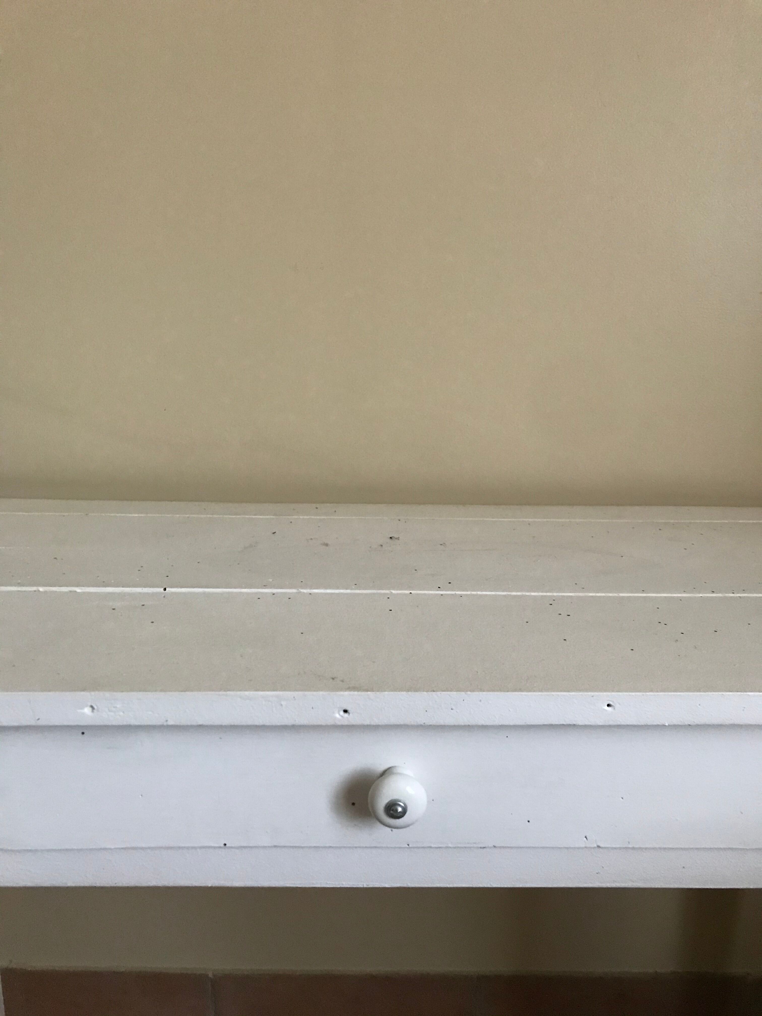 White vintage dining table