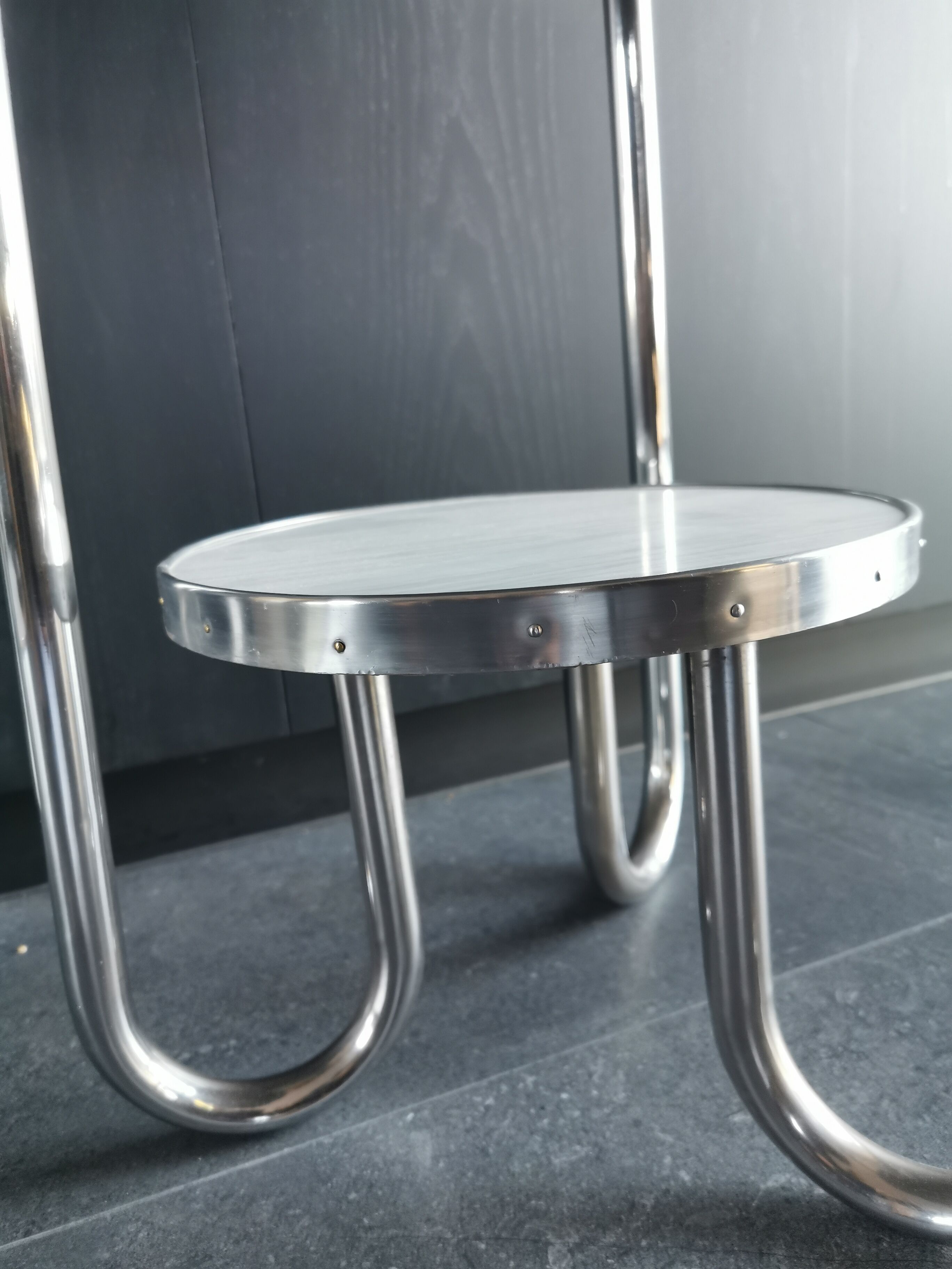 Guerdon Bauhaus chrome metal formica