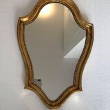 Old gold molded mirror 15,5x39,5cm
