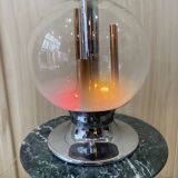 Lampe de Bureau en Verre et Chrome de Selenova, Italie, 1970