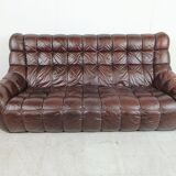 Vintage leather sofa 1970s